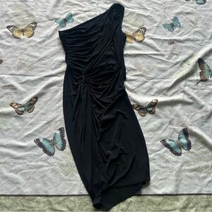 Boston‎ Proper Elegant Black One-Shoulder Dress